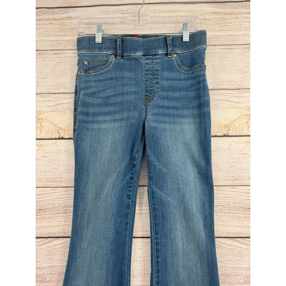 SPANX Shape EveryWear Flare Jeans Women's Size Small Blue Medium Wash Denim - Picture 3 of 13